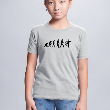 T-Shirt Enfant Évolution foot Gris