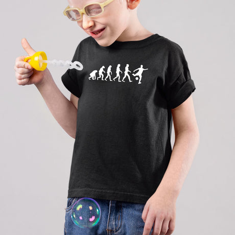 T-Shirt Enfant Évolution foot Noir