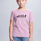 T-Shirt Enfant Évolution foot Rose