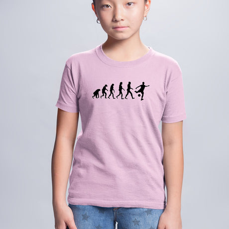 T-Shirt Enfant Évolution foot Rose