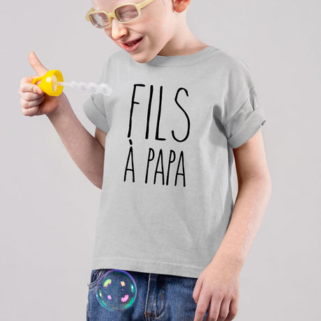 T-Shirt Enfant Fils à papa Gris