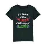 T-Shirt Enfant J'ai décidé d'être heureuse 