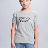 T-Shirt Enfant J'aime maman Gris