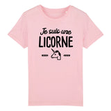 T-Shirt Enfant Je suis une licorne 