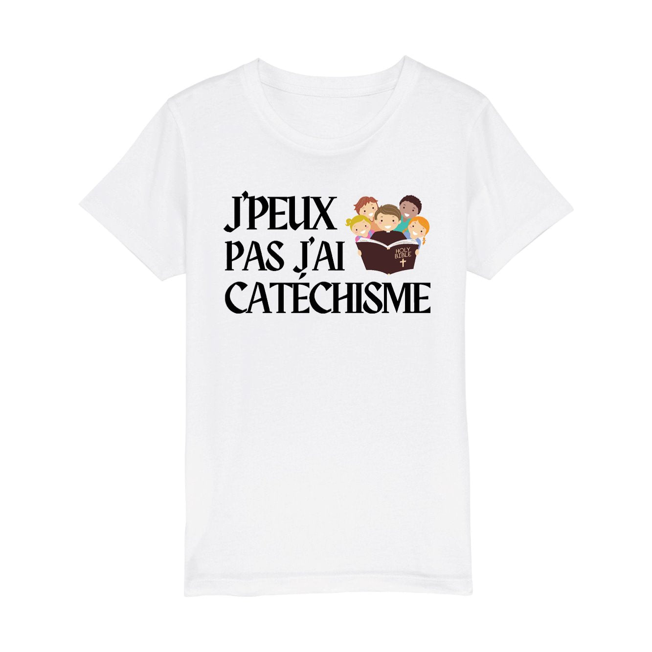 T-Shirt Enfant J'peux pas j'ai catéchisme 