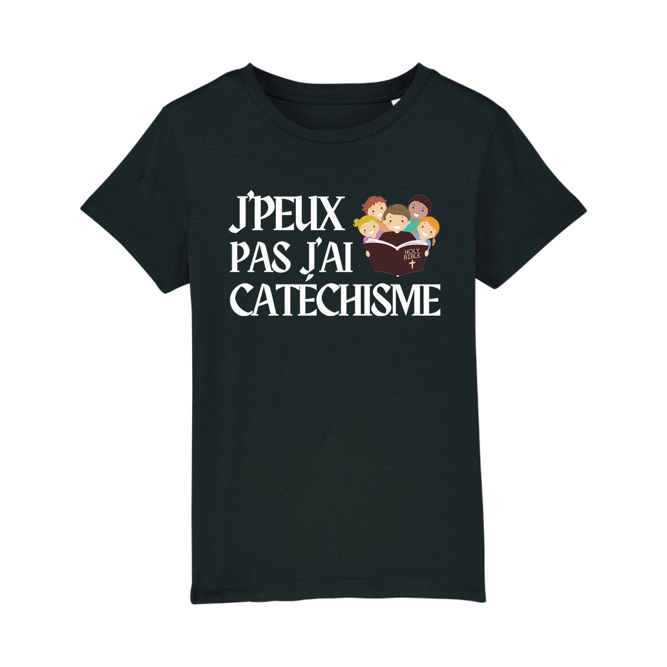 T-Shirt Enfant J'peux pas j'ai catéchisme 