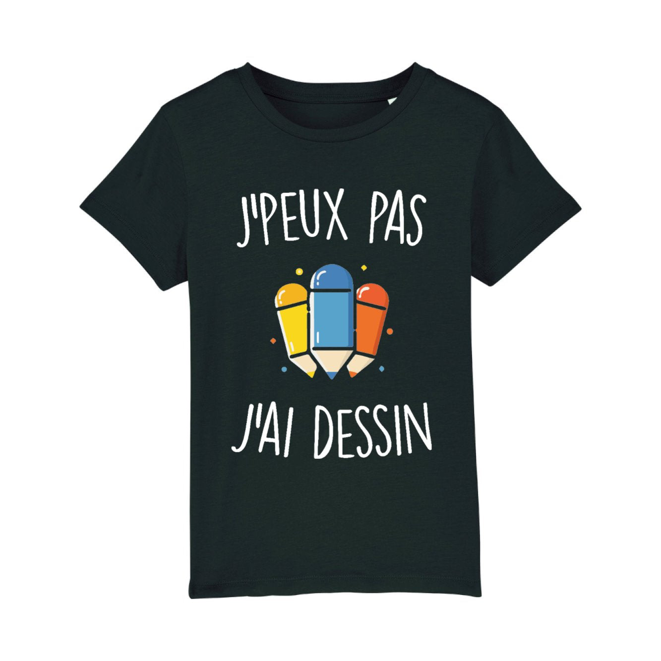 T-Shirt Enfant J'peux pas j'ai dessin 