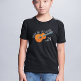 T-Shirt Enfant J'peux pas j'ai guitare Noir