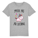 T-Shirt Enfant J'peux pas j'ai licorne 