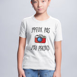 T-Shirt Enfant J'peux pas j'ai photo Blanc