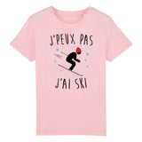 T-Shirt Enfant J'peux pas j'ai ski 
