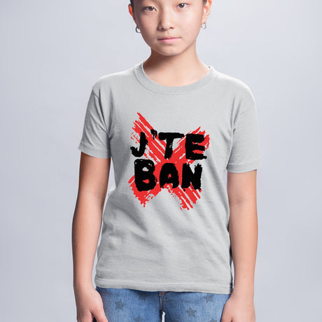 T-Shirt Enfant J'te ban Gris