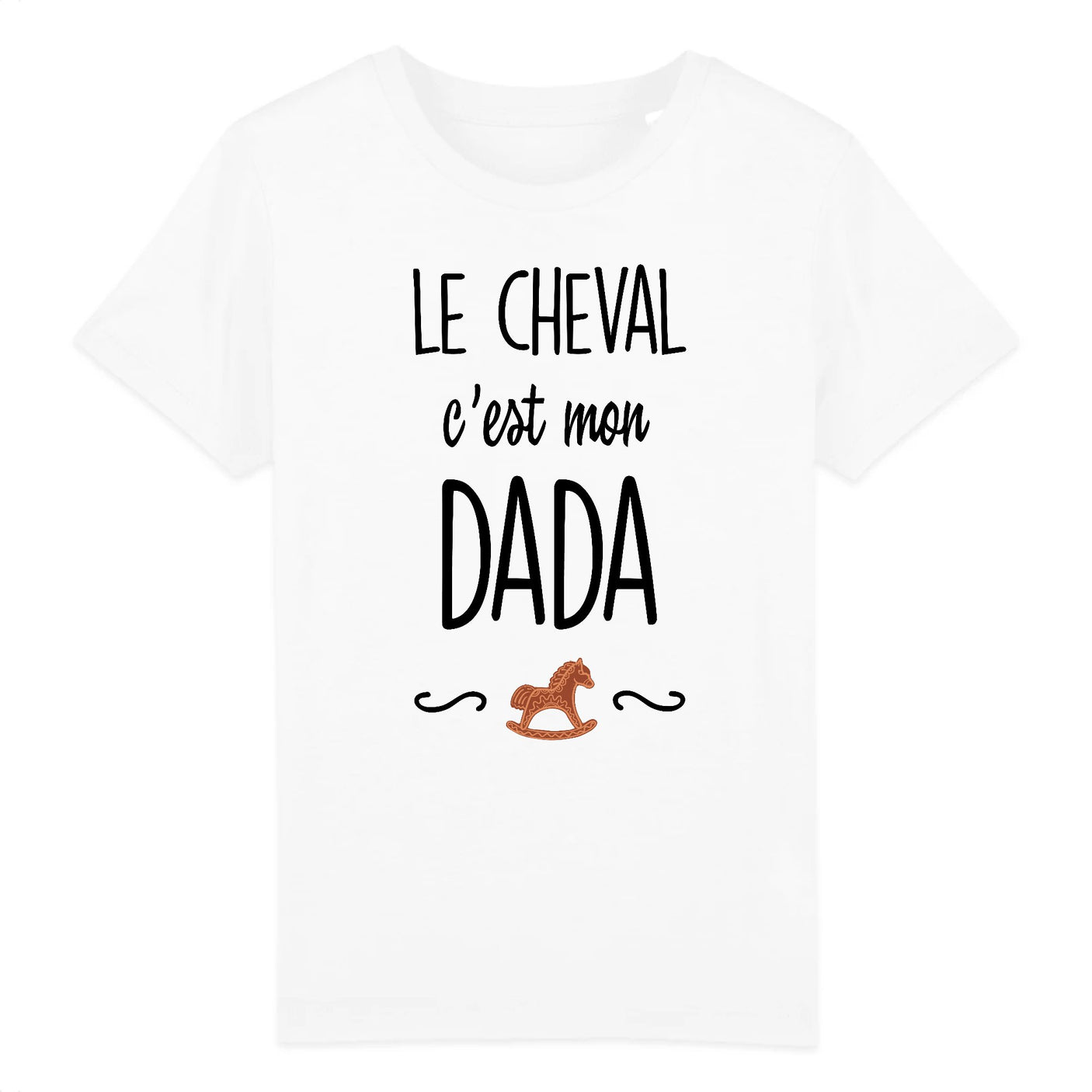 T-Shirt Enfant Le cheval c'est mon dada 