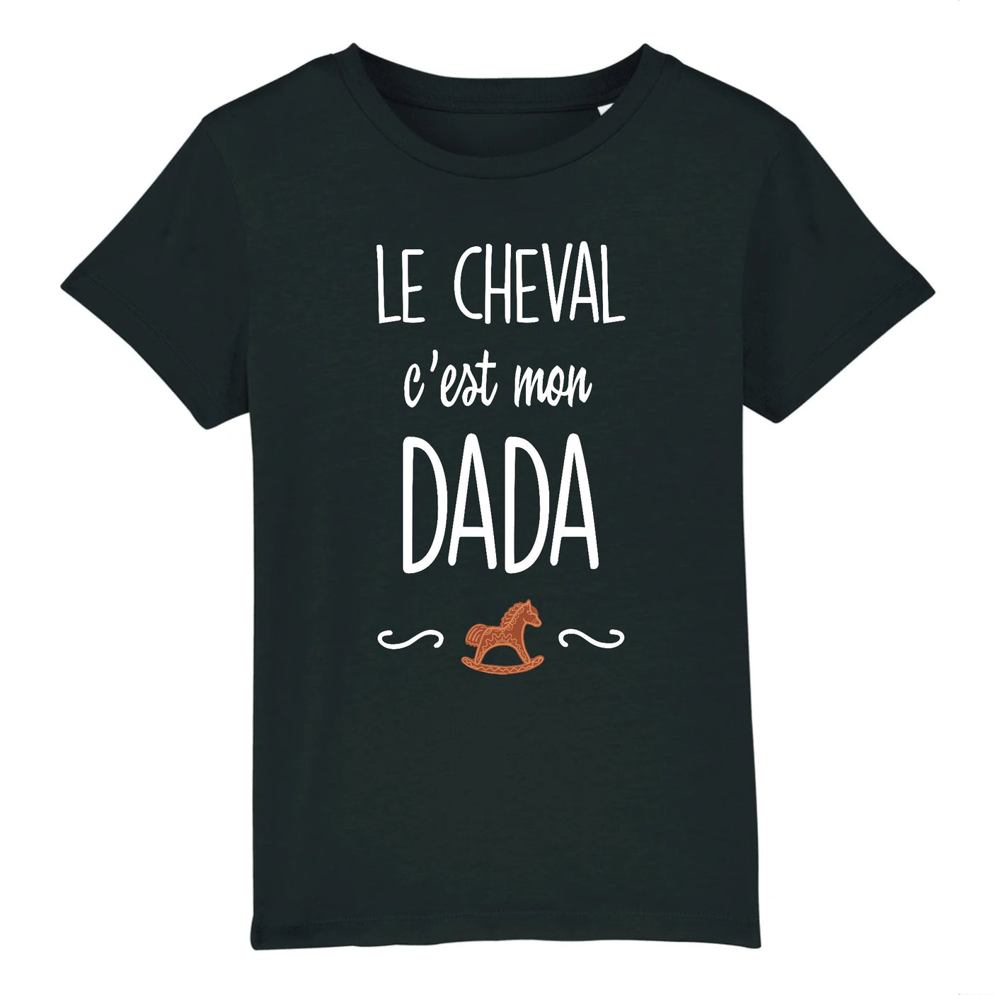 T-Shirt Enfant Le cheval c'est mon dada 