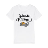 T-Shirt Enfant Le lundi c'est ramolli 