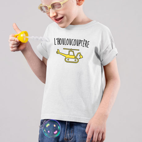 T-Shirt Enfant L'houloucoptère Blanc