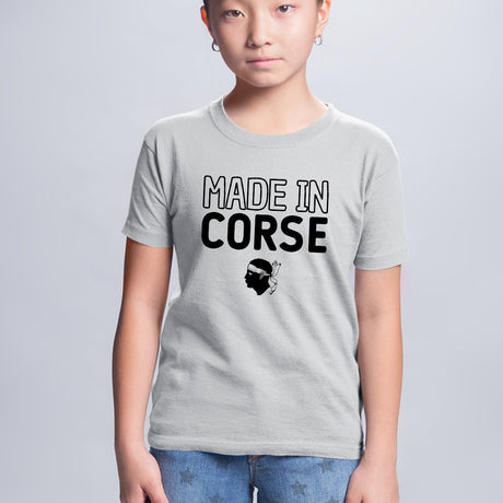 T-Shirt Enfant Made in Corse Gris