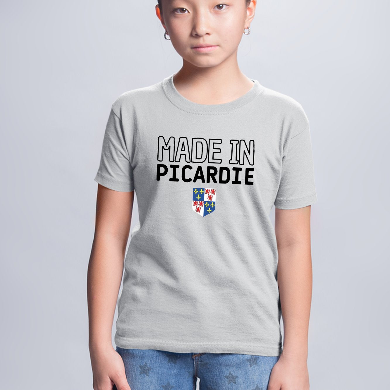 T-Shirt Enfant Made in Picardie Gris
