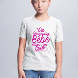 T-Shirt Enfant On laisse pas bébé dans un coin Blanc