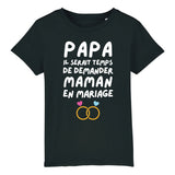 T-Shirt Enfant Papa demande en mariage maman 