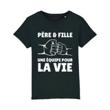 T-Shirt Enfant Père et fille une équipe pour la vie 