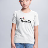 T-Shirt Enfant Poulette Blanc