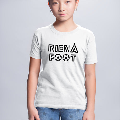 T-Shirt Enfant Rien à foot Blanc