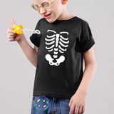 T-Shirt Enfant Squelette Noir