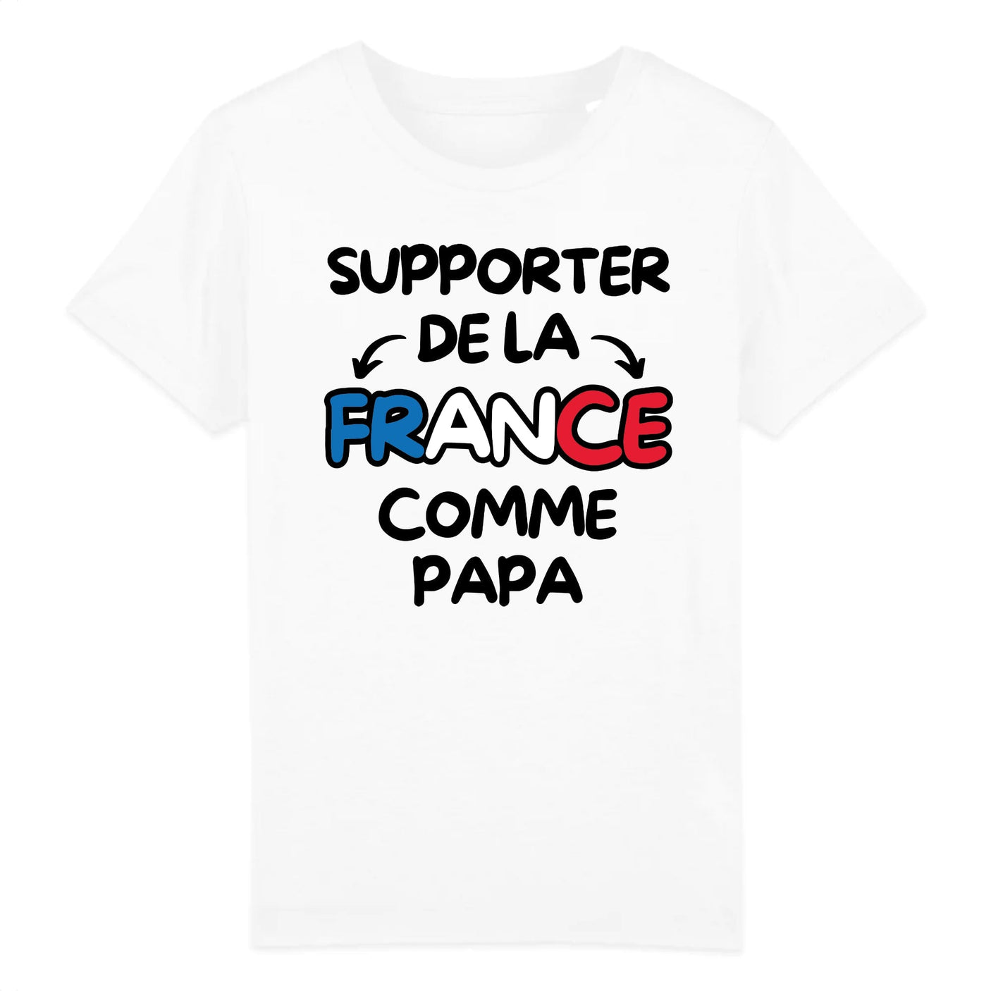 T-Shirt Enfant Supporter de la France comme papa 