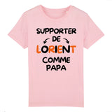T-Shirt Enfant Supporter de Lorient comme papa 