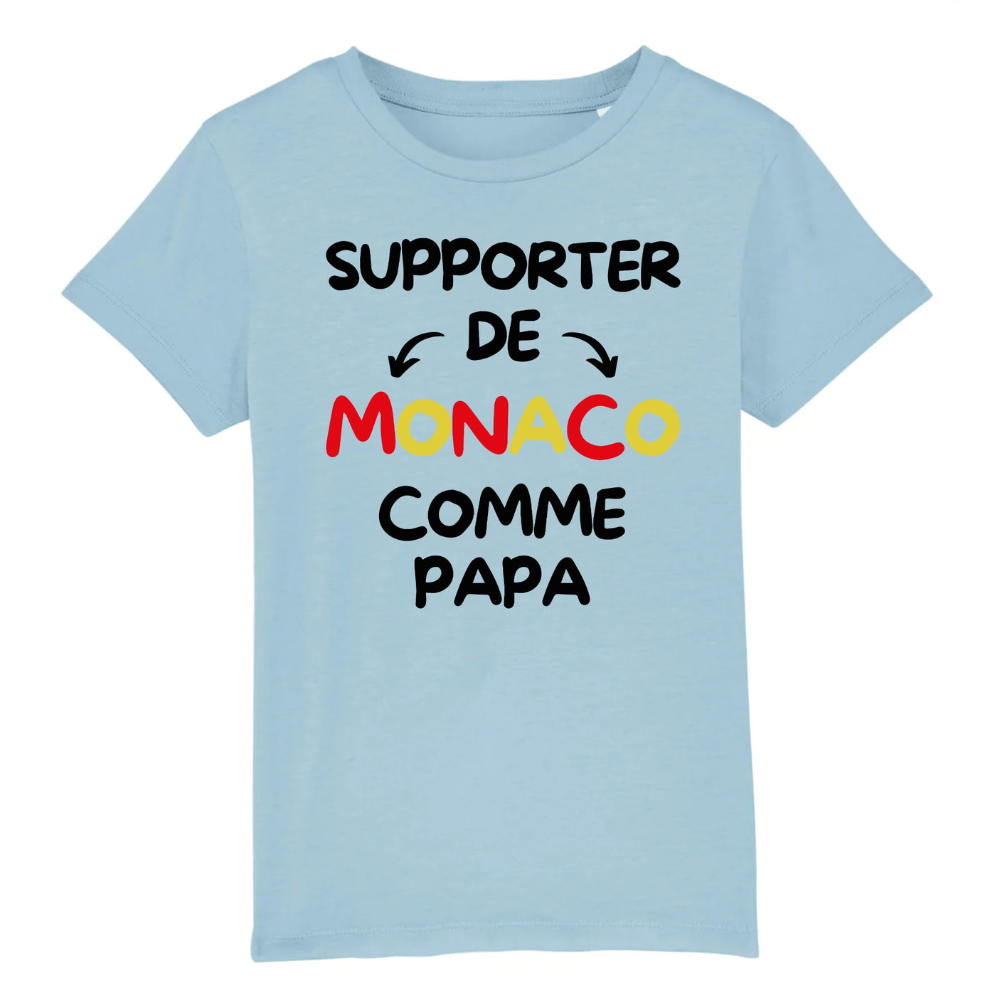 T-Shirt Enfant Supporter de Monaco comme papa 