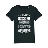 T-Shirt Enfant Tous les hommes naissent égaux les meilleurs en septembre 