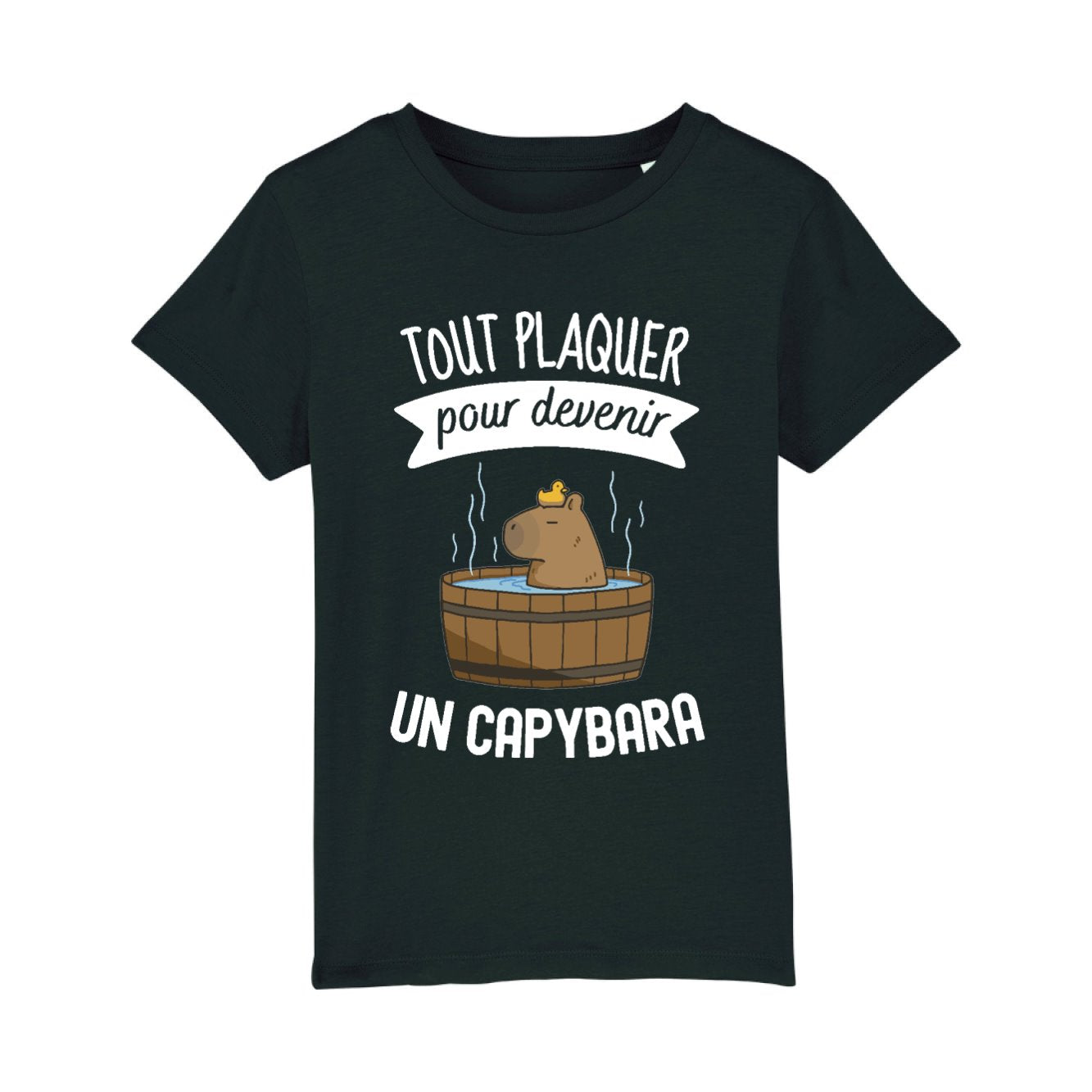 T-Shirt Enfant Tout plaquer pour devenir un capybara 