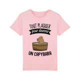 T-Shirt Enfant Tout plaquer pour devenir un capybara 