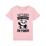 T-Shirt Enfant Tout plaquer pour devenir un panda 