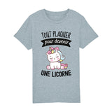 T-Shirt Enfant Tout plaquer pour devenir une licorne 
