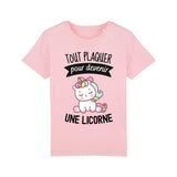 T-Shirt Enfant Tout plaquer pour devenir une licorne 