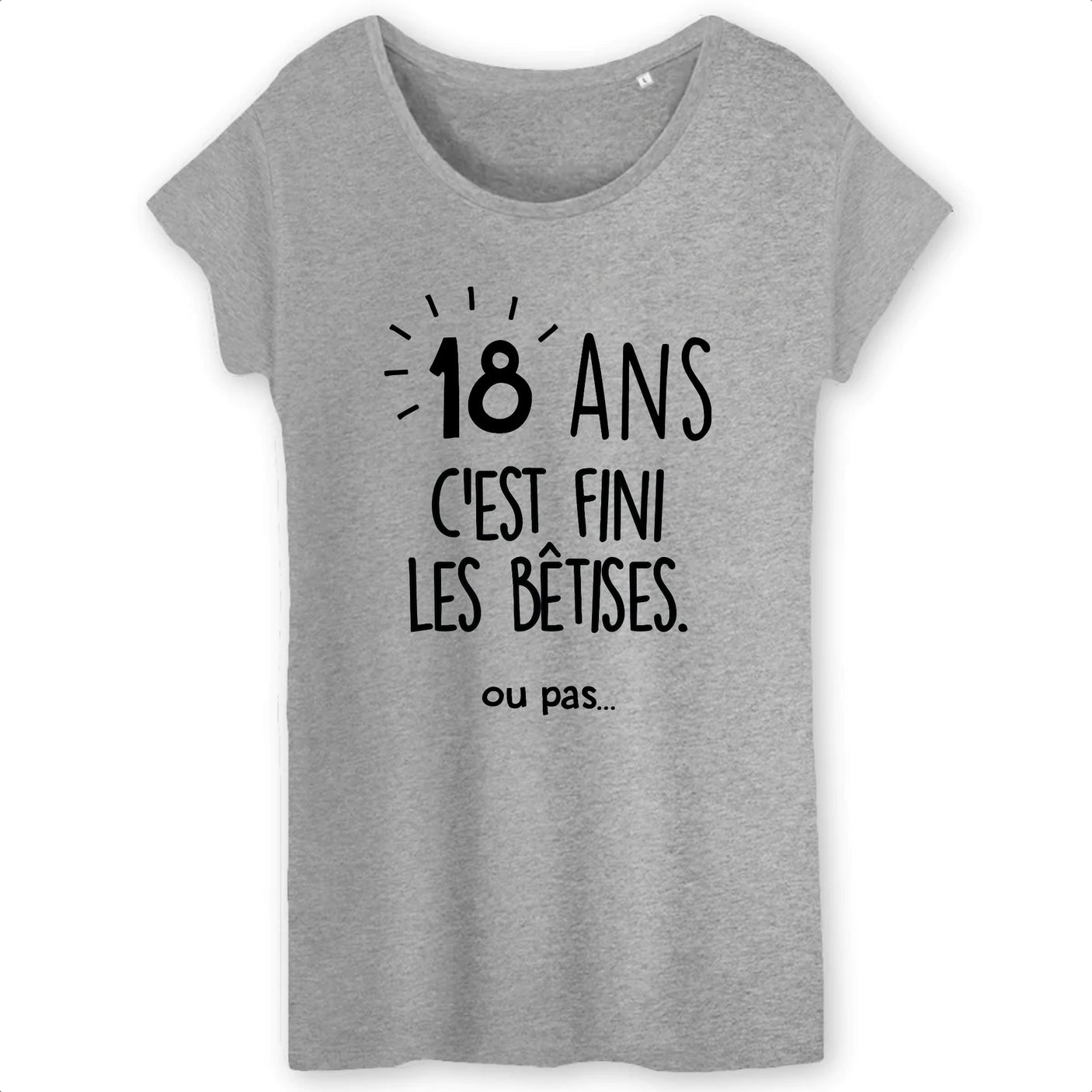 T-Shirt Femme Anniversaire 18 ans 