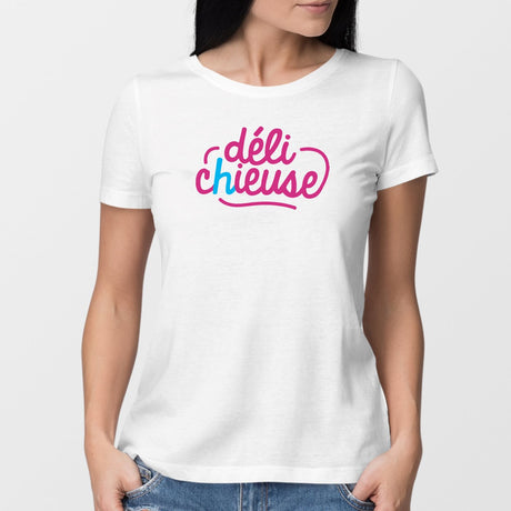 T-Shirt Femme Délichieuse Blanc