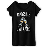 T-Shirt Femme Impossible j'ai apéro 