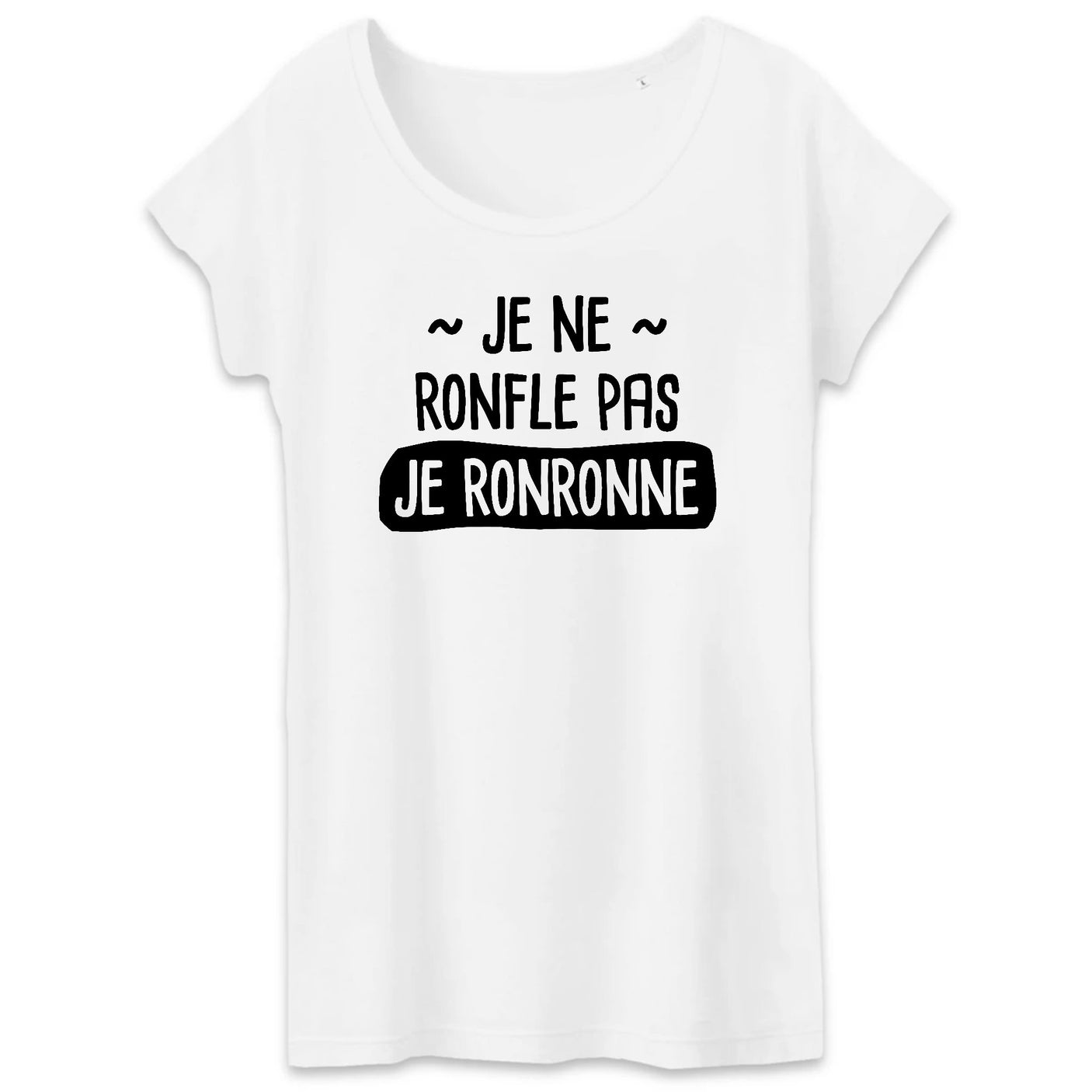 T-Shirt Femme Je ne ronfle pas je ronronne 