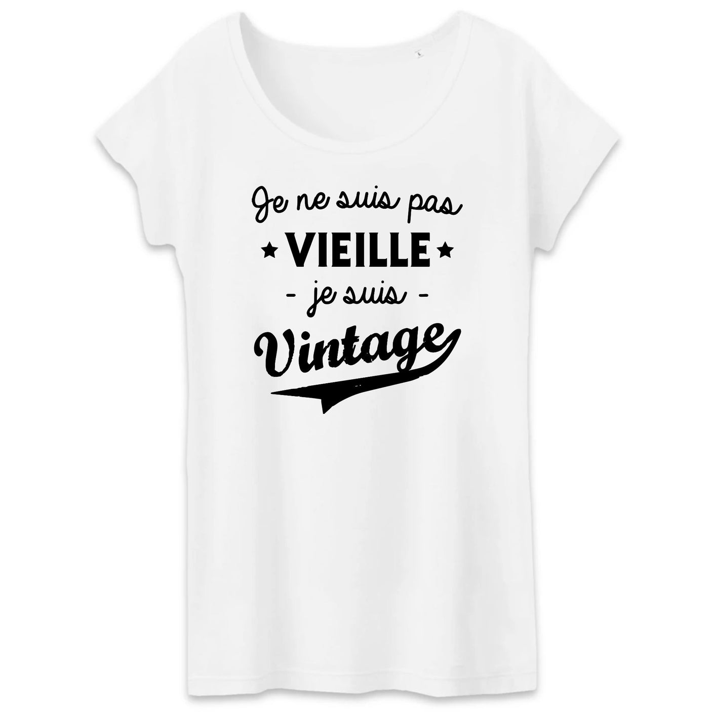 T-Shirt Femme Je ne suis pas vieille je suis vintage 