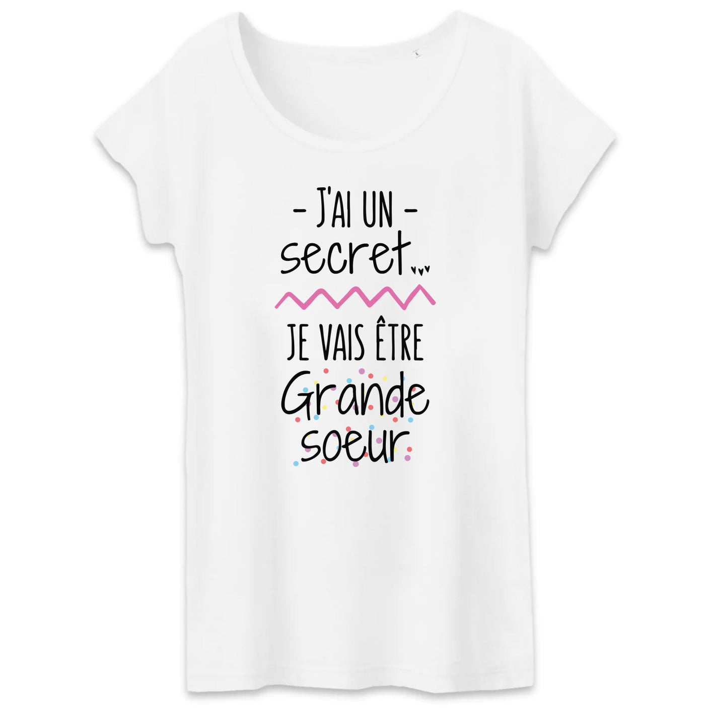 T-Shirt Femme Je vais être grande soeur 