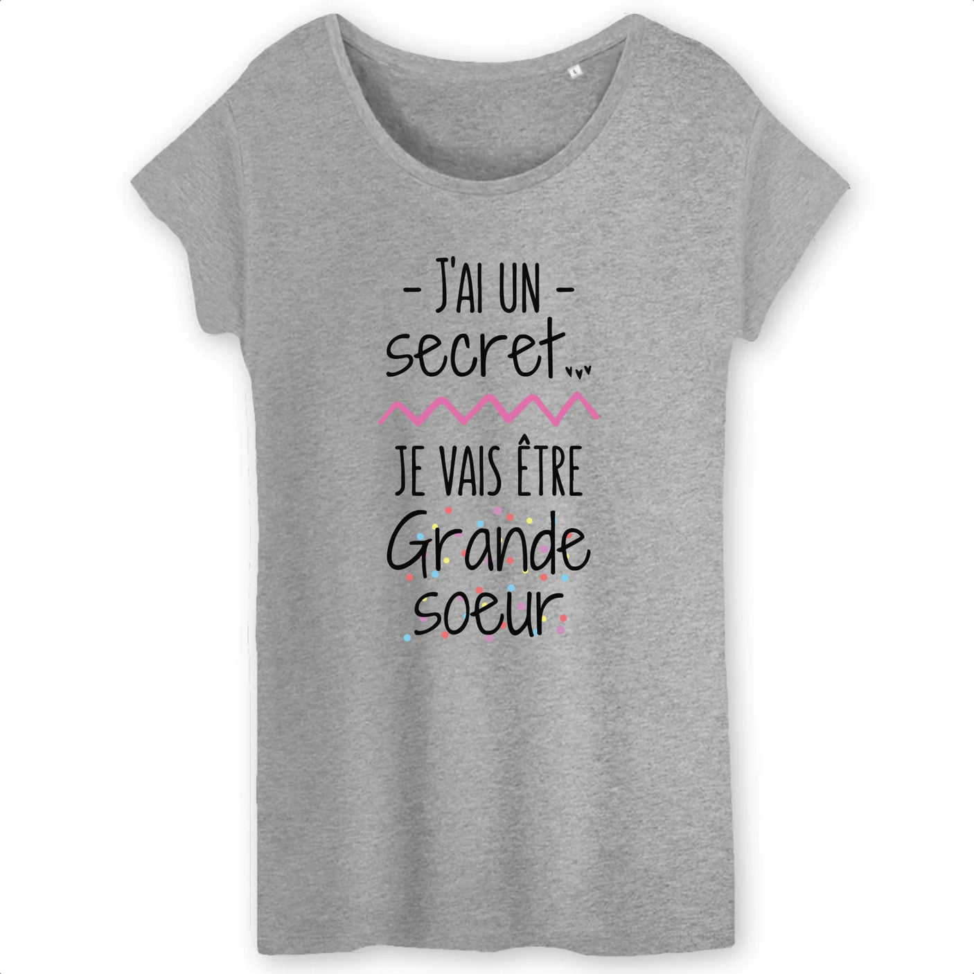 T-Shirt Femme Je vais être grande soeur 