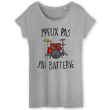 T-Shirt Femme J'peux pas j'ai batterie 