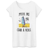 T-Shirt Femme J'peux pas j'ai char à voile 