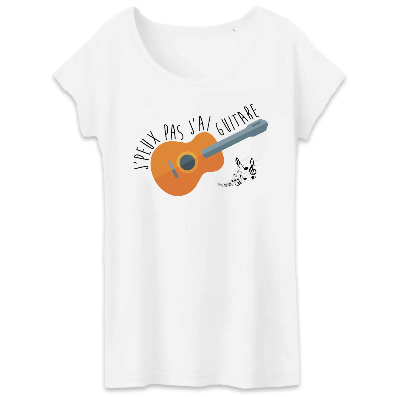 T-Shirt Femme J'peux pas j'ai guitare 