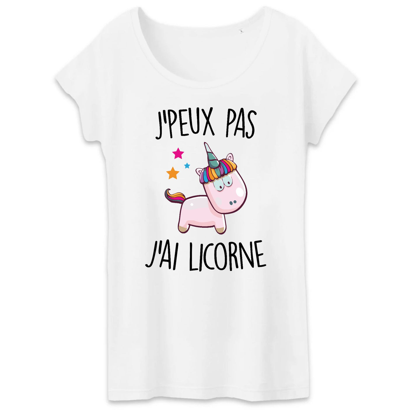 T-Shirt Femme J'peux pas j'ai licorne 