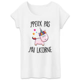 T-Shirt Femme J'peux pas j'ai licorne 