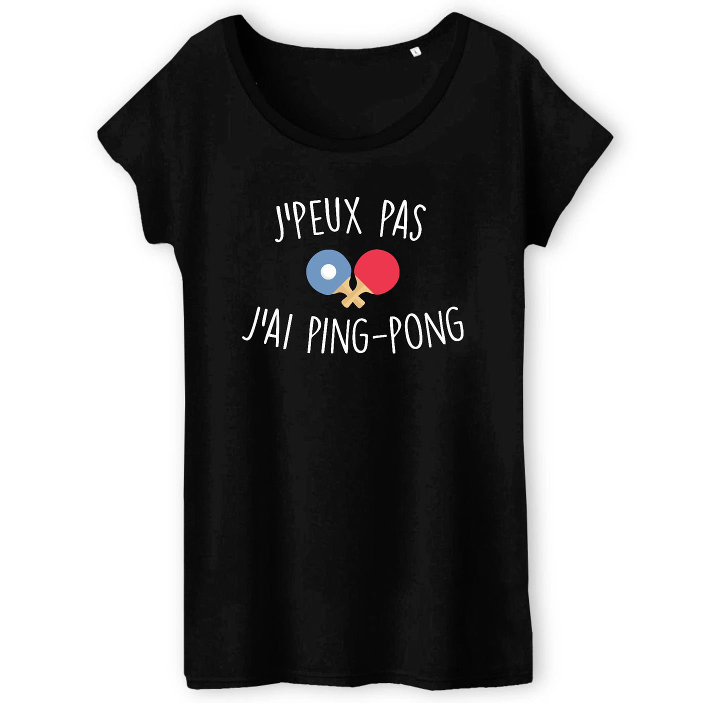 T-Shirt Femme J'peux pas j'ai ping-pong 
